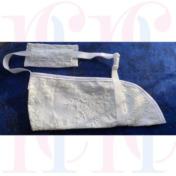 Sparkling White Lace Arm Sling