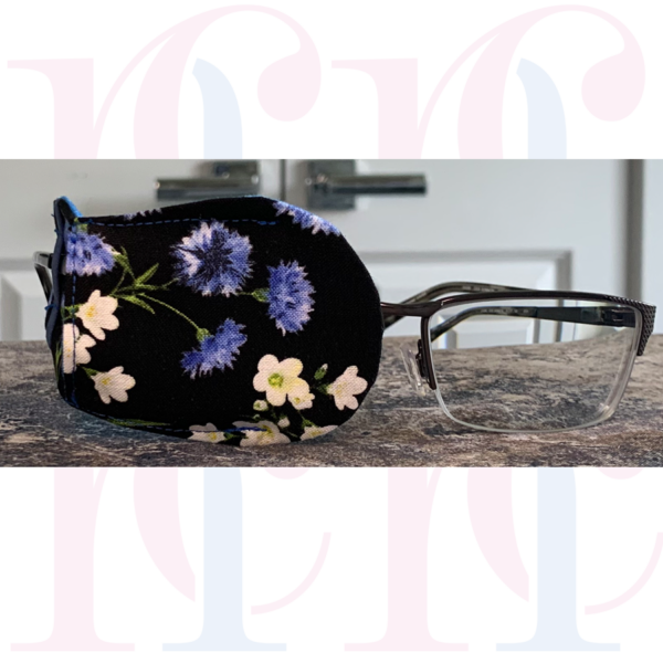Over-Frame Blue Carnations Eyepatch - small - Image 2
