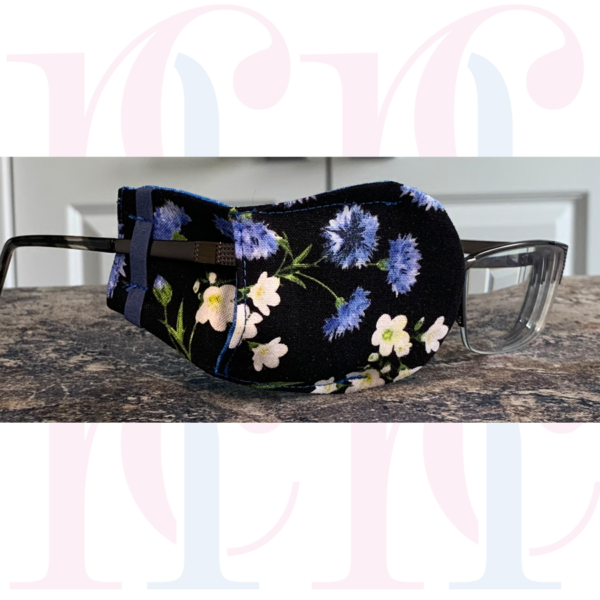 Over-Frame Blue Carnations Eyepatch - small - Image 4