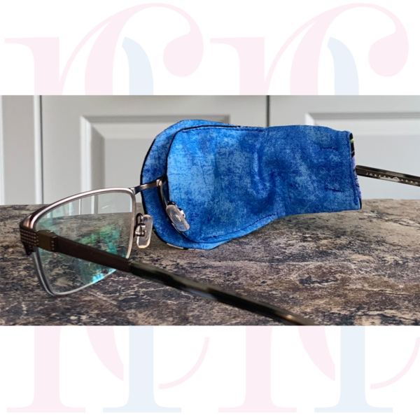 Over-Frame Blue Carnations Eyepatch - small - Image 5